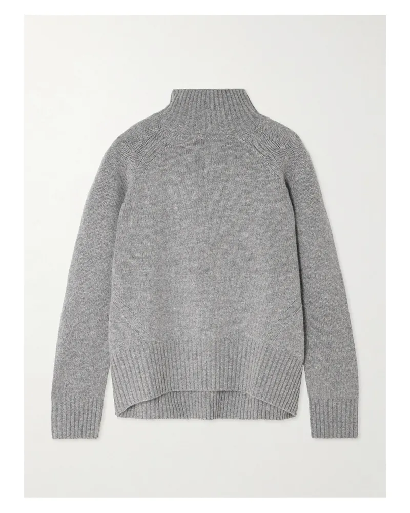ALLUDE Wool And Cashmere-blend Sweater - Gray Gray