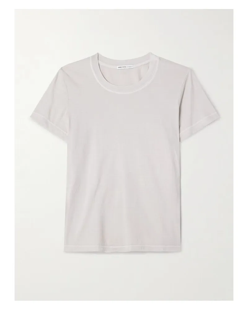 James Perse Vintage Boy T-shirt Aus Baumwoll-jersey - Weiß Weiß