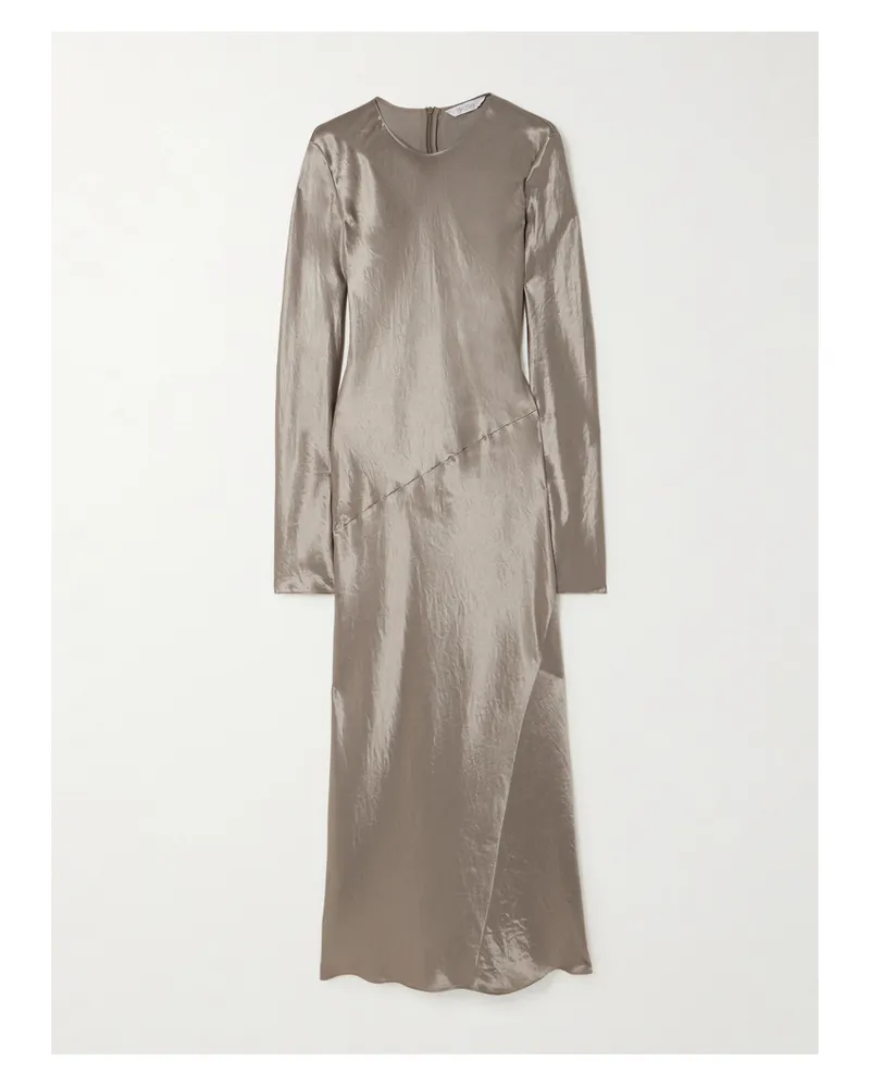 Max Mara Elogio Midikleid Aus Glänzendem Jersey - Neutral Neutral