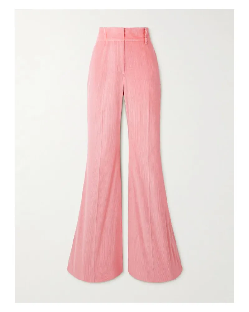 Gabriela Hearst Ianthe Schlaghose Aus Baumwollcord - Pink Pink