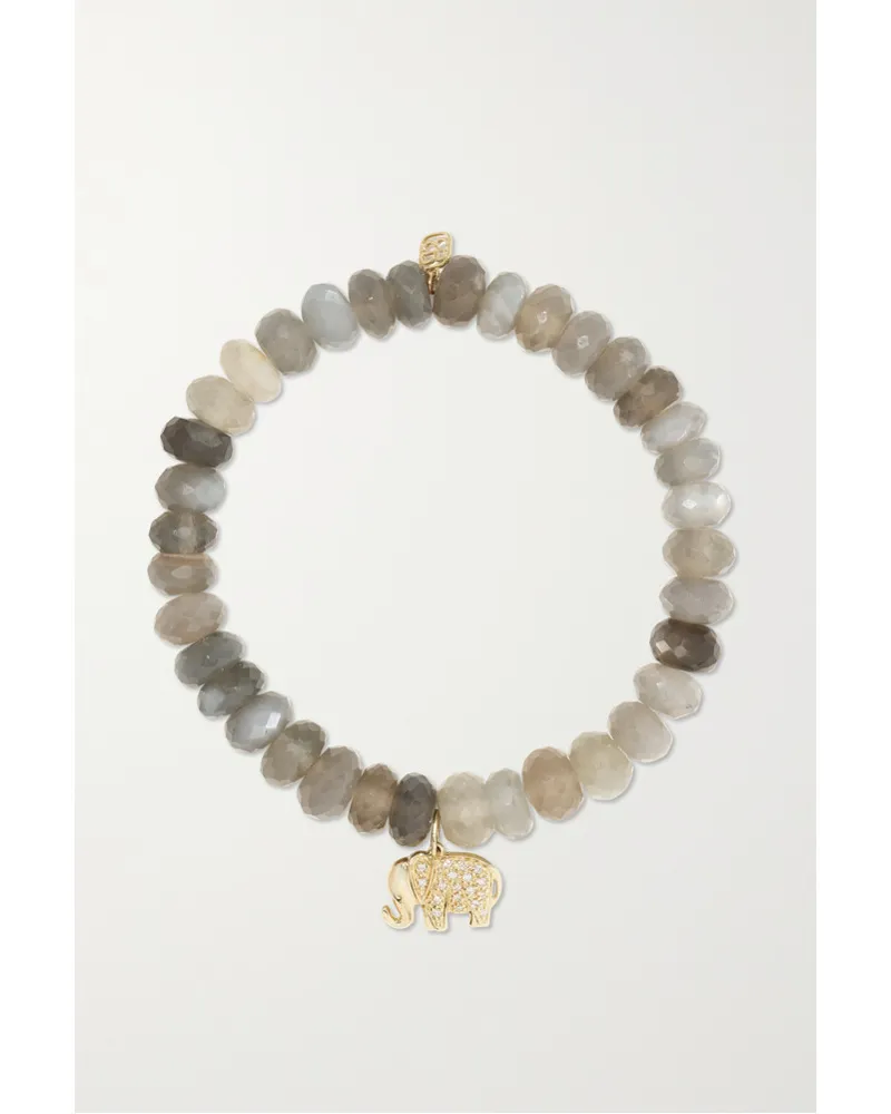 Sydney Evan Elephant Armband Grau