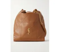 Jamie Quilted Leather Shoulder Bag - Brown