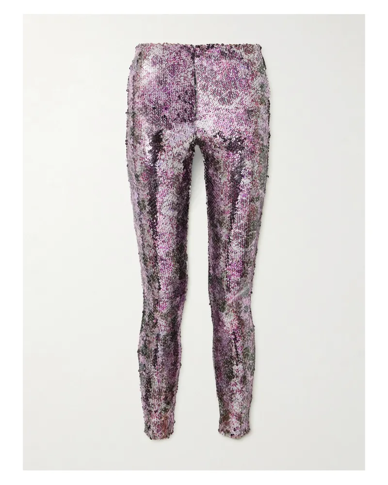 Isabel Marant Bella Leggings Aus Jersey Mit Pailletten - Lila Lila
