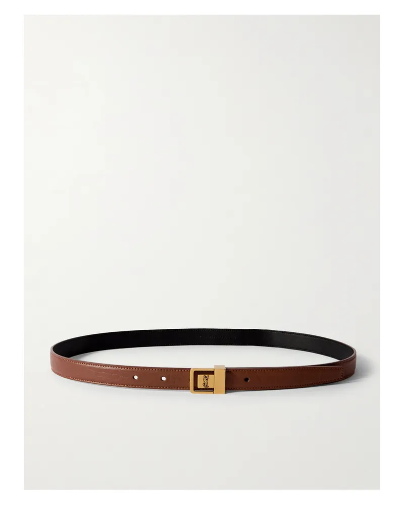 Saint Laurent Leather Waist Belt - Brown Brown
