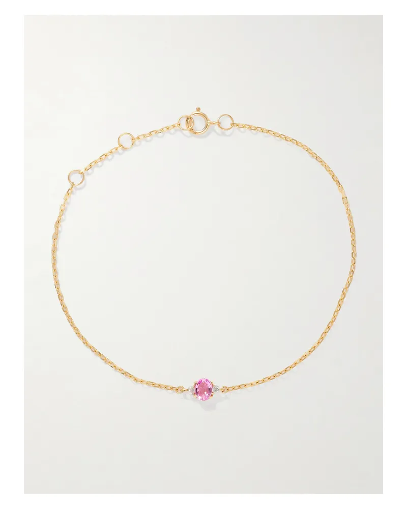 Stone & Strand Armband Aus 10 Karat Gold Mit Saphir Und Diamanten Gold