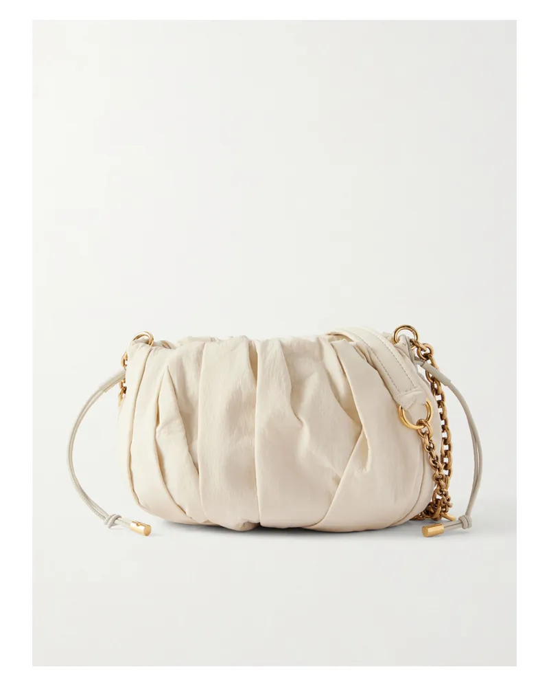 Chloé Pleated Shell Shoulder Bag - White White