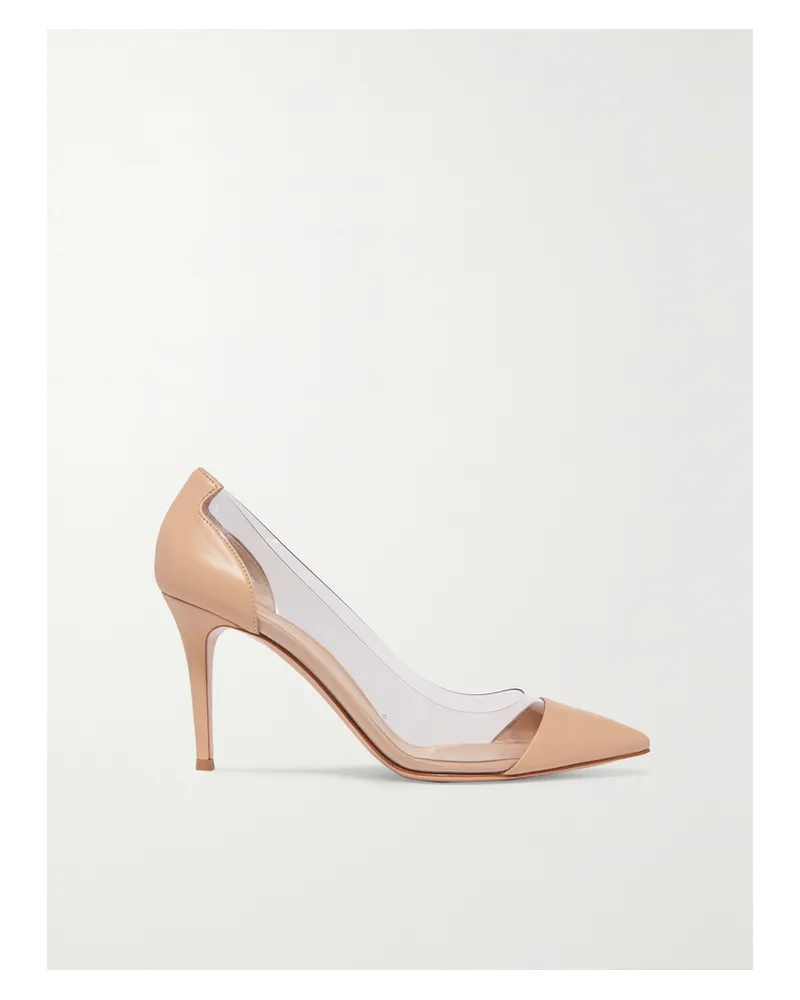 Gianvito Rossi Plexi 85 Pumps Aus Leder Und Pvc - Neutral Neutral