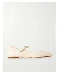 aeyde Uma Mary-jane-ballerinas aus Leder Creme