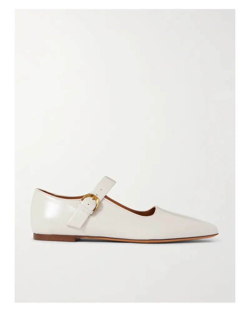 Emme Parsons Tramonto Mary-jane-ballerinas Aus Glanzleder - Elfenbein Elfenbein