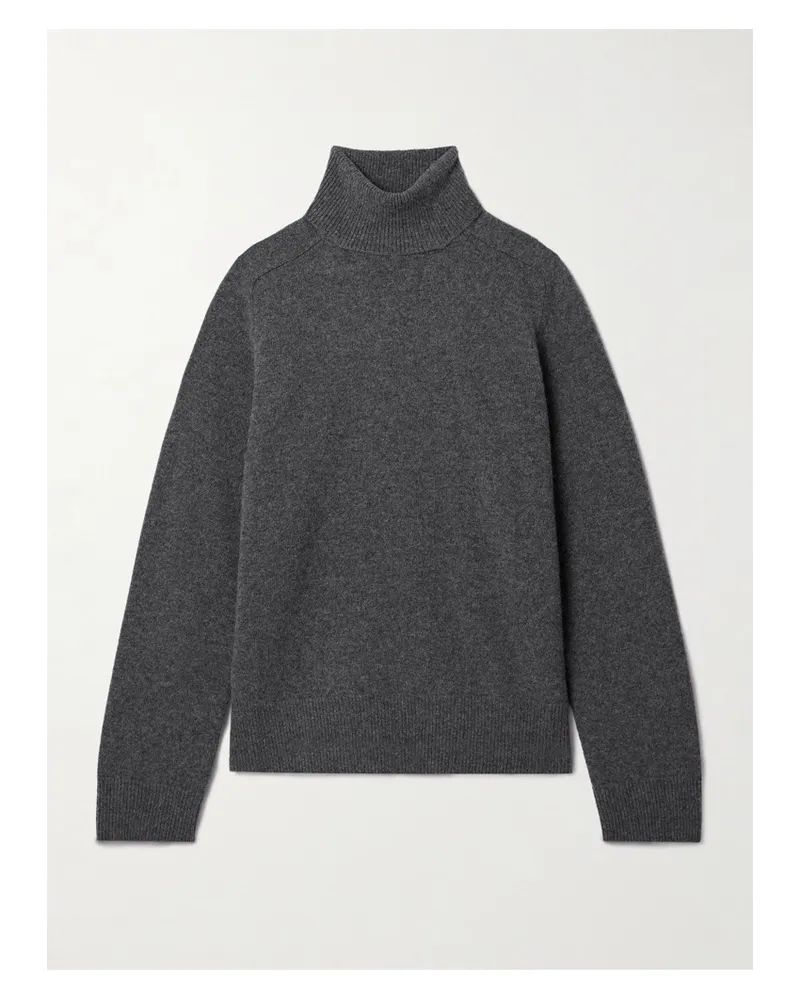 Maison Margiela Stehkragenpullover aus Wolle Grau