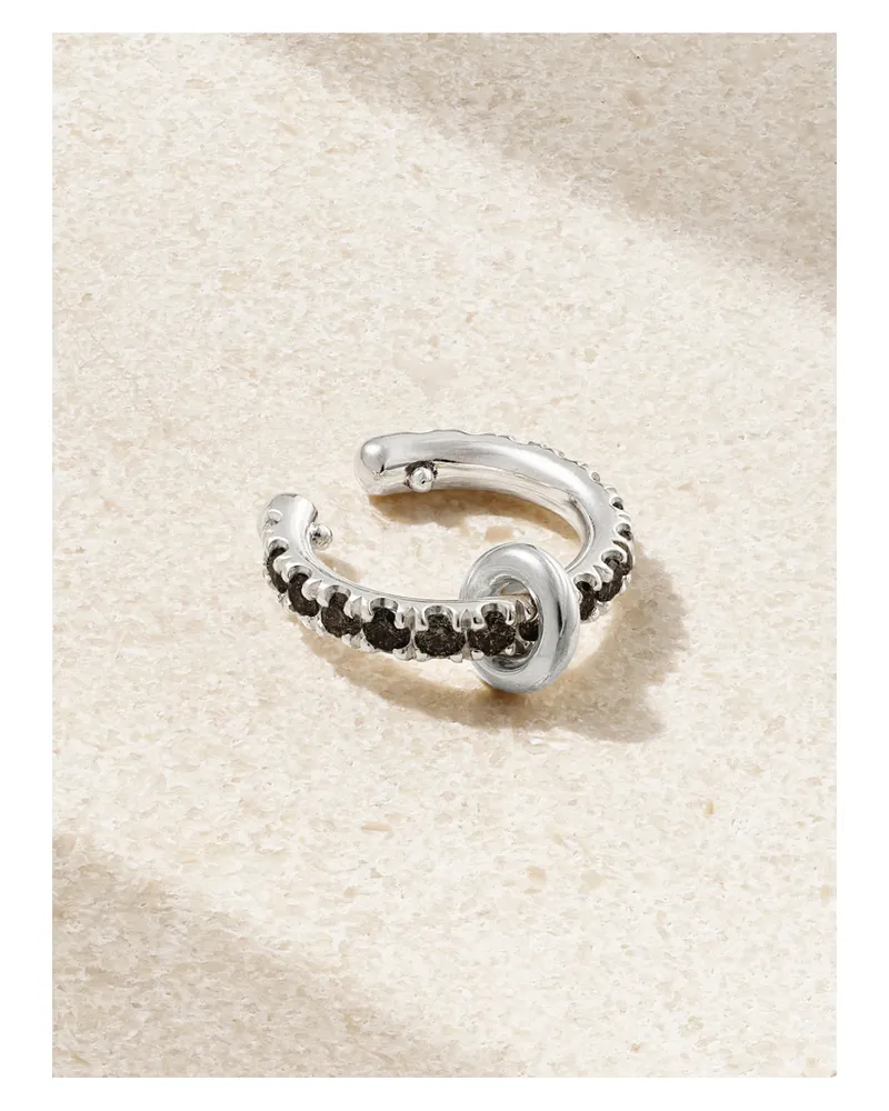 Spinelli Kilcollin Sterling Silver Diamond Ear Cuff - Black Black