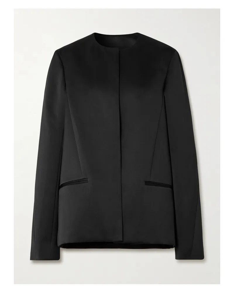 Totême Jacke Aus Recyceltem Satin - Schwarz Schwarz