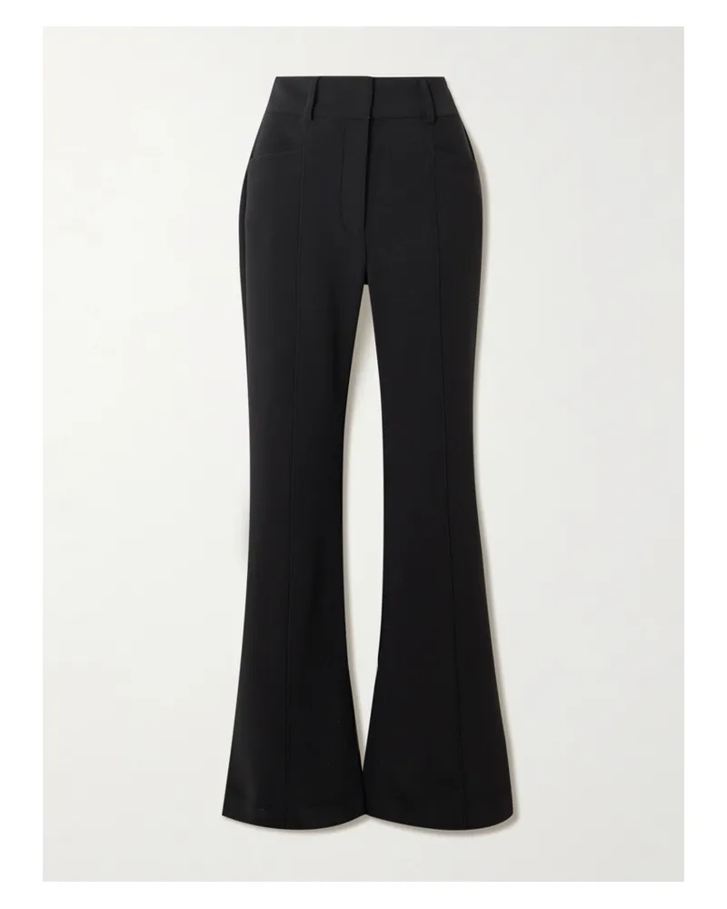 Proenza Schouler Kalea Stretch-crepe Flared Pants - Black Black