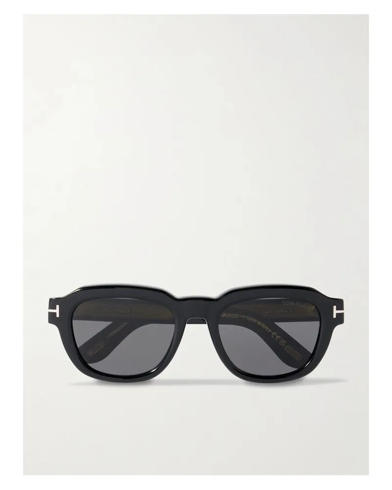 Tom Ford Icon Sonnenbrille Mit D-rahmen Aus Azetat - Schwarz Schwarz