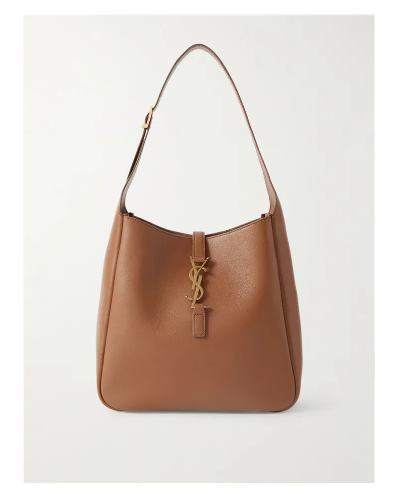 Saint Laurent Le 5 À 7 Leather Shoulder Bag - Brown Brown