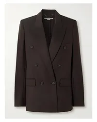 Stella McCartney Doppelreihiger Oversized-blazer aus Wolle Braun