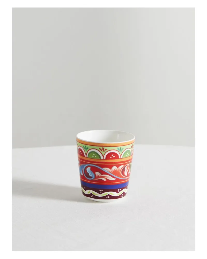 Dolce & Gabbana Tasse Aus Bedrucktem Porzellan - Mehrfarbig Mehrfarbig