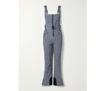 Fernie Skihose Aus Seersucker Mit Gingham-karo Und Gürtel - Blau