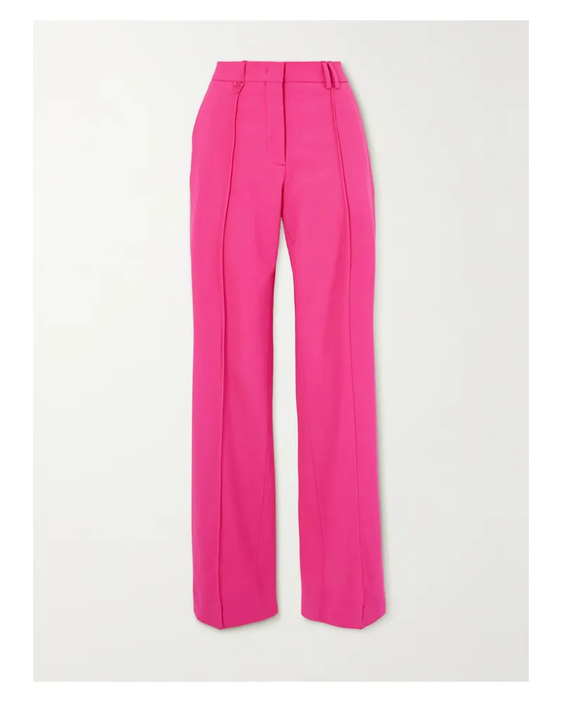 Jacquemus Camargue Hose Mit Geradem Bein Und Falten Aus Einer Wollmischung - Pink Pink