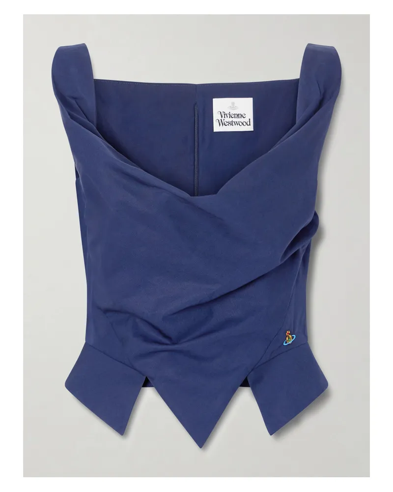 Vivienne Westwood Sunday Oberteil Aus Baumwollpopeline Mit Stickerei - Blau Blau