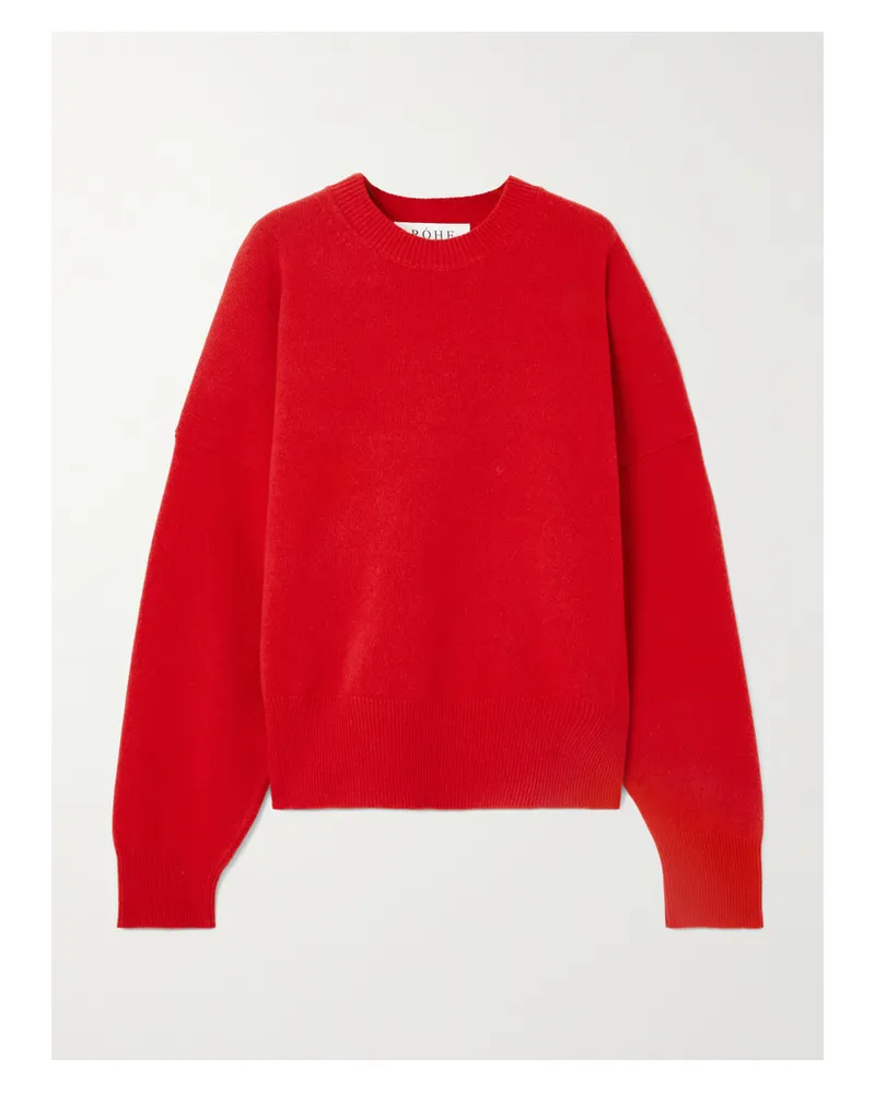Róhe Oversized-pullover Aus Einer Wollmischung - Rot Rot