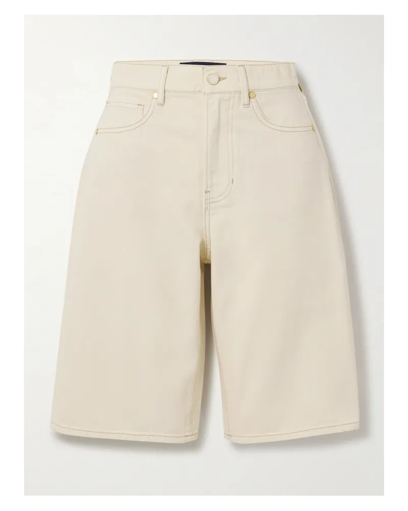 Veronica Beard Charlotte Jeansshorts - Ecru Ecru
