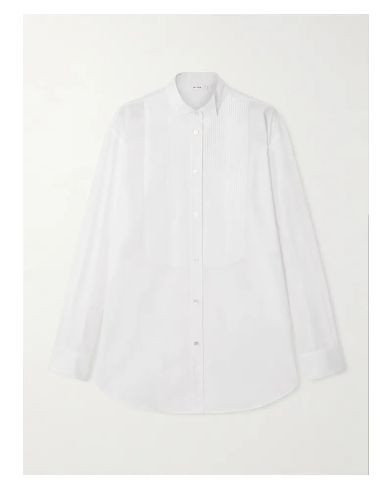 The Row Erelia Hemd Aus Baumwollpopeline Mit Biesen - Weiß Weiß