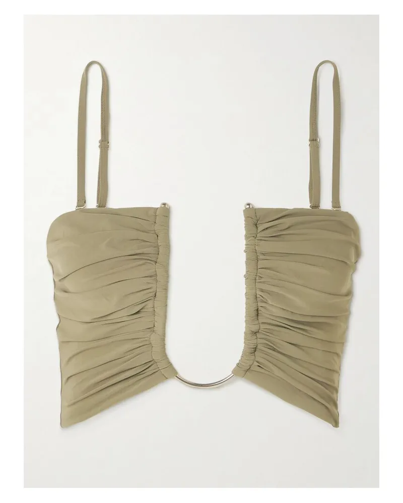 Christopher Esber Bikini-oberteil Mit Verzierung - Grün Grün