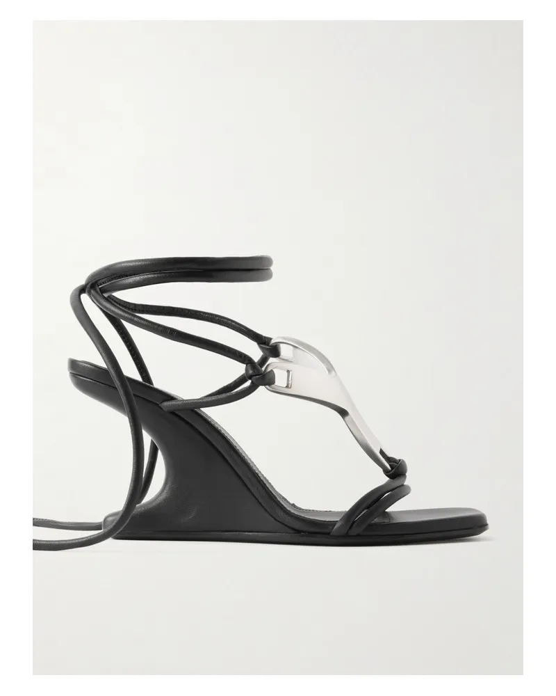 Rick Owens Cantilever 8 Hydra Sandalen Aus Leder - Schwarz Schwarz