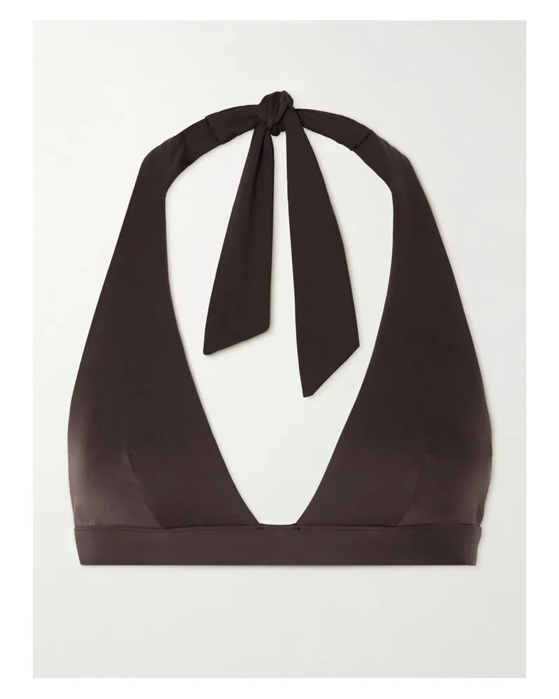 Max Mara Ariella Neckholder-bikini-oberteil - Braun Braun
