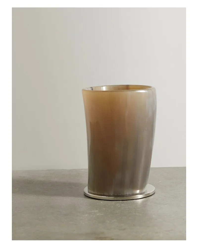 Brunello Cucinelli Vase Aus Glas - Braun Braun
