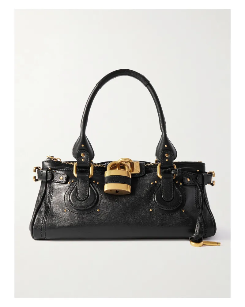 Chloé Paddington Leather Tote - Black Black