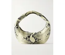 Olivia Medium Snake-effect Leather Tote - Animal Print