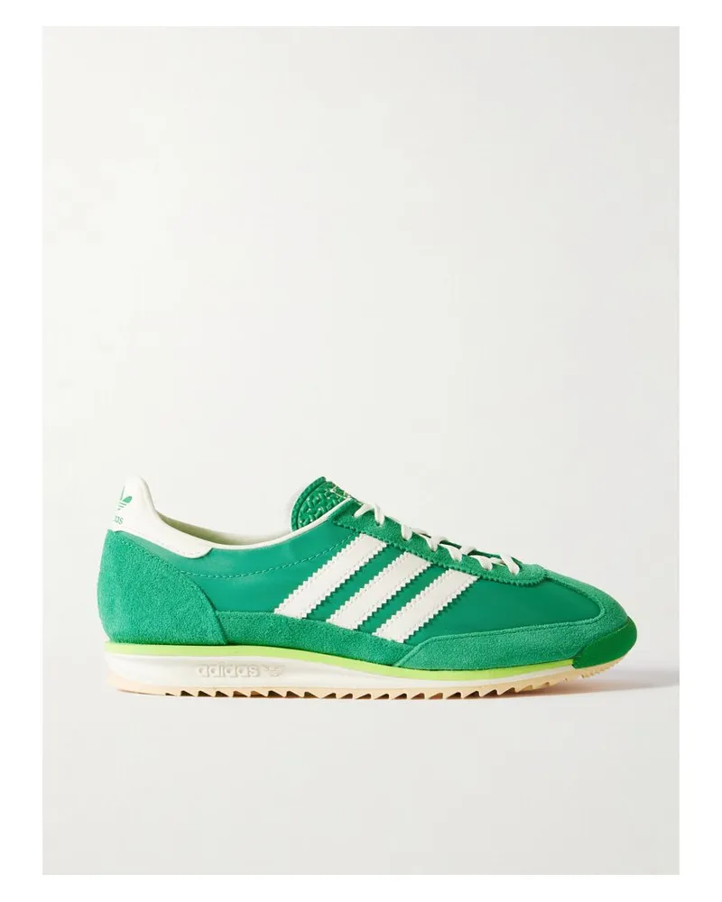 adidas Sl 72 Og Sneakers Aus Canvas Mit Veloursleder- Und Lederbesätzen - Grün Grün