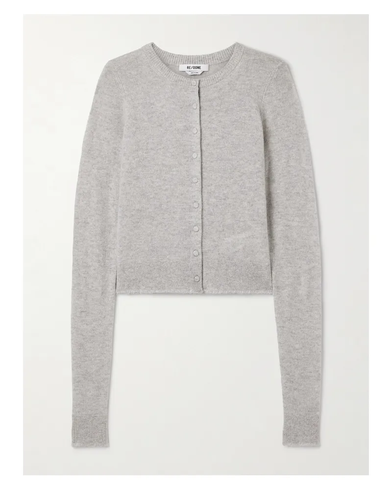 RE/DONE Cardigan Aus Kaschmir - Grau Grau