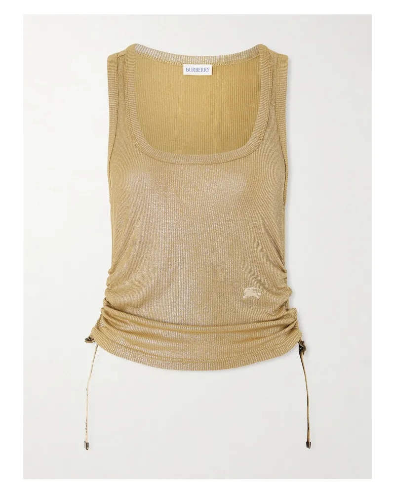Burberry Tanktop Aus Geripptem Jersey - Braun Braun