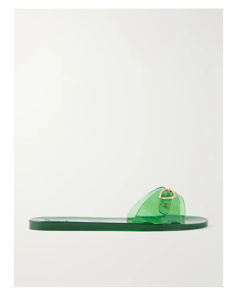 Ancient Greek Sandals Filia Jelly Pvc Slides - Green Green