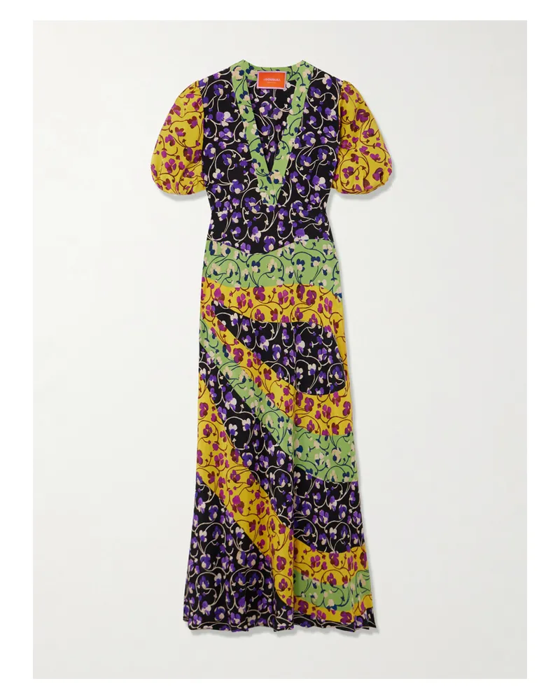 La DoubleJ Marlene Printed Silk-crepe Maxi Dress - Multi Multi