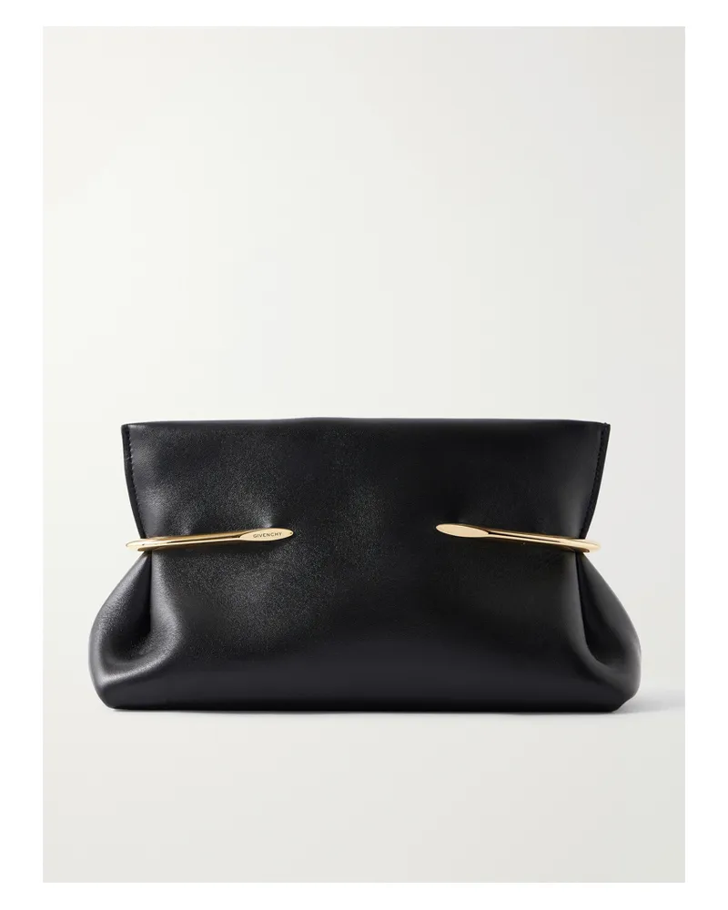 Givenchy Pinch Leather Clutch - Black Black