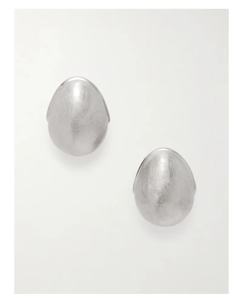 Jacquemus Les Boucles Raisin Silberfarbene Ohrringe Silber