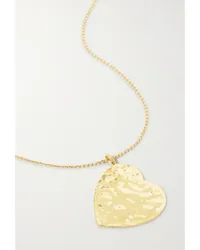 Jennifer Meyer Large Hammered Heart Kette aus 18 Karat Gold