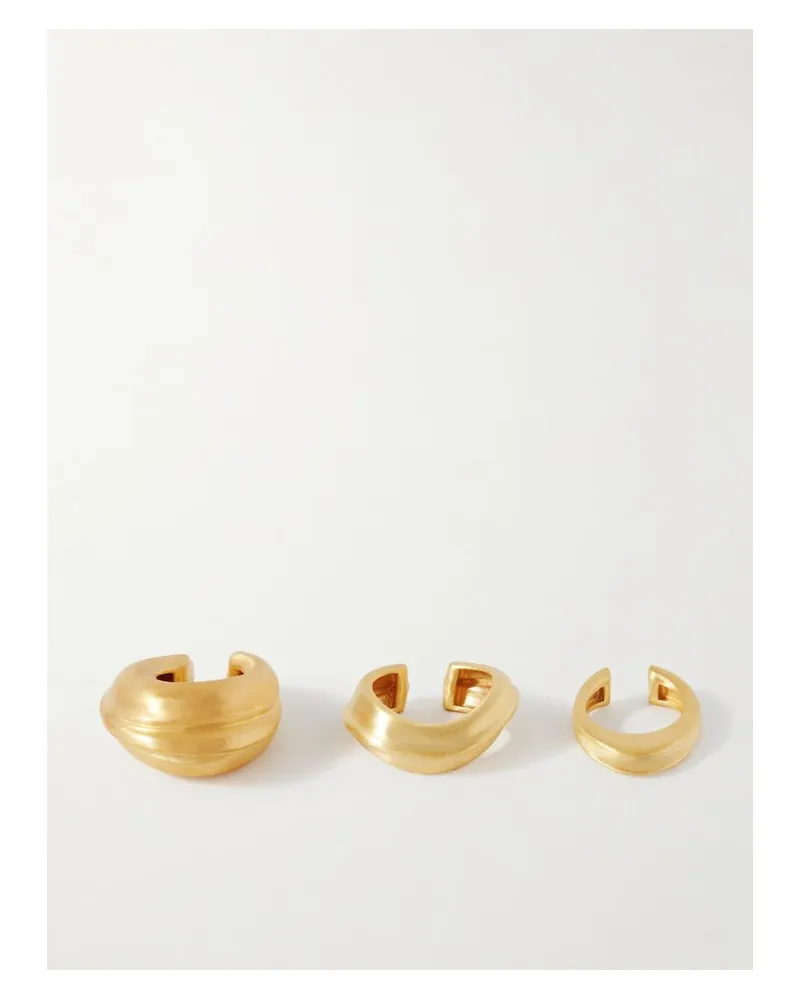 Completedworks Set Aus Drei Vergoldeten Ear Cuffs Gold
