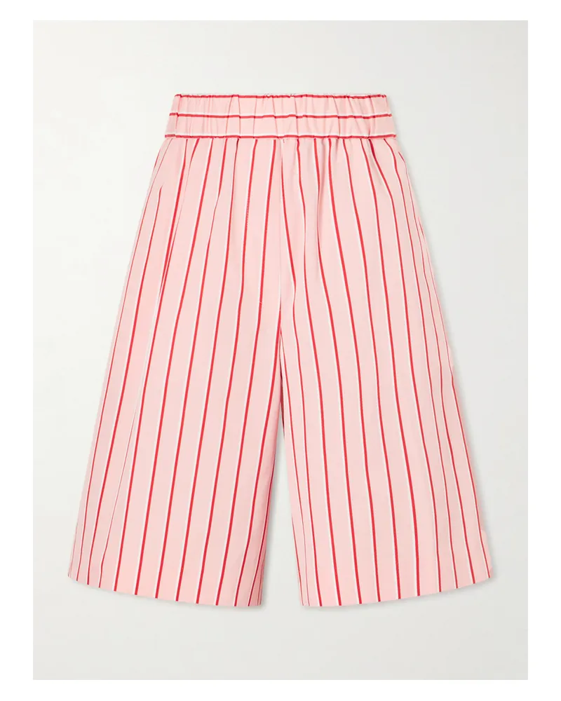 Dries van Noten Pomy Bis Shorts Aus Gestreifter Baumwolle - Pink Pink