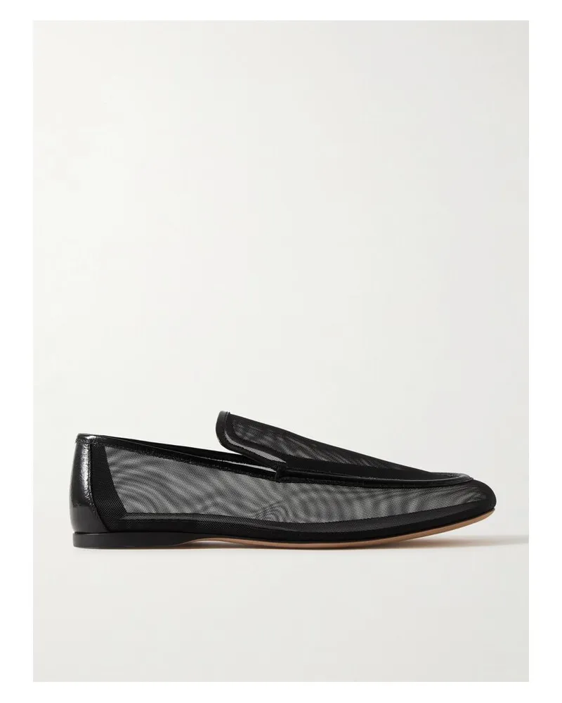 KHAITE Alessio Loafers Aus Mesh Mit Lederbesätzen - Schwarz Schwarz
