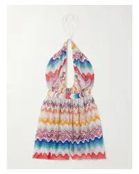 Missoni Neckholder-playsuit aus Häkelstrick Mehrfarbig