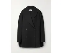 Polli Doppelreihiger Mantel Aus Einer Wollmischung - Schwarz
