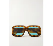 Paula's Ibiza Sonnenbrille Mit Eckigem Rahmen Aus Azetat In Hornoptik