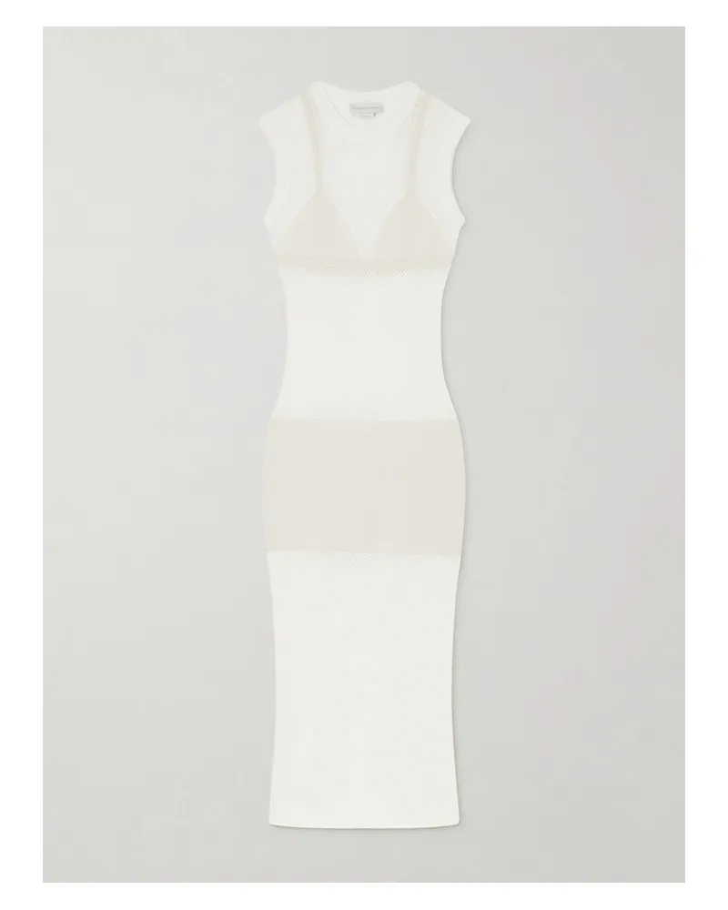 Stella McCartney Crocheted Cotton Midi Dress - White White