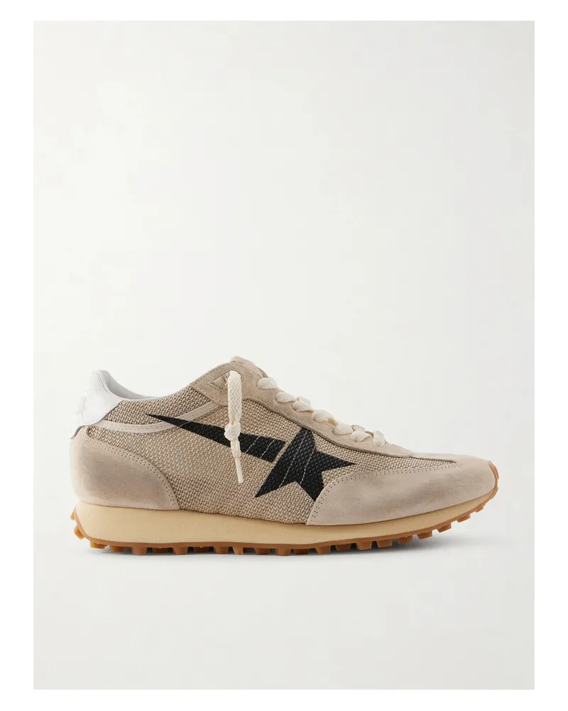Golden Goose Running Marathon Sneakers Aus Mesh Mit Veloursleder- Und Lederbesätzen - Neutral Neutral