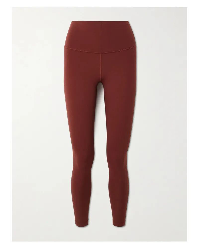 LULULEMON Align™ 63,5 Cm Hoch Sitzende Leggings Aus Nulu™-material - Burgunder Burgunder